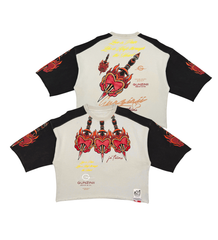 Gunzinii  - Gunzinii 3 Fire heart tshirt