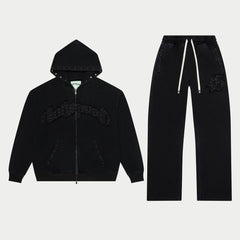 GOD SPEED - Symmetric Studded Jogger  (Black)
