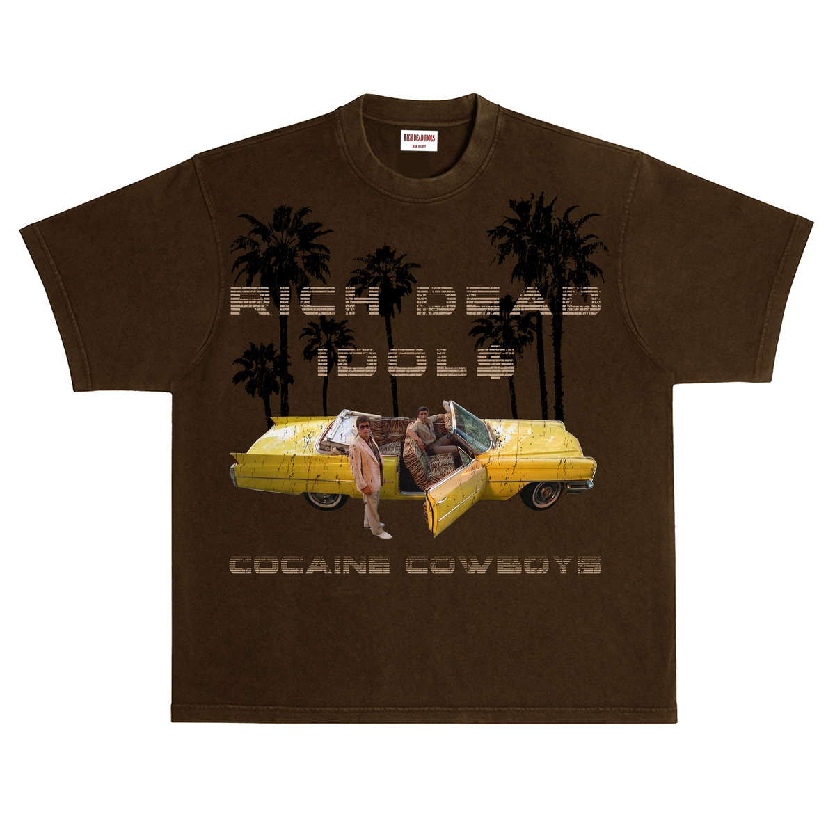 RICH DEAD IDOLS - COCAINE COWBOYS" T-SHIRT