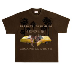 RICH DEAD IDOLS - COCAINE COWBOYS" T-SHIRT
