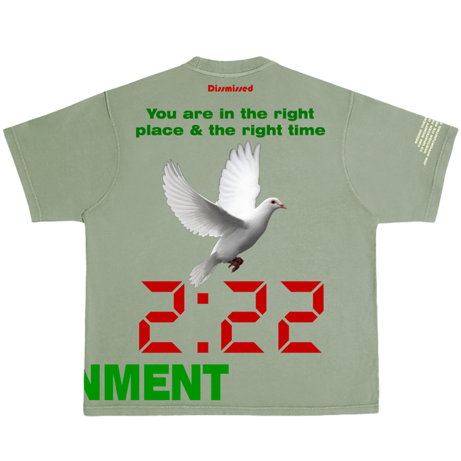 DISSMISSED - Alignment 222 T-Shirt - Olive