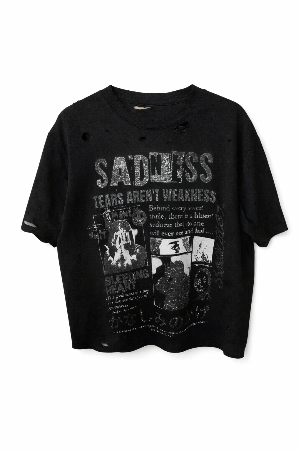 LERINCESS- Tears aren't weakness black tee