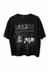 LERINCESS- Tears aren't weakness black tee