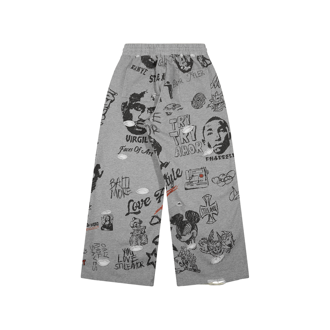 Stileamor - GRAFFITI DI STORIA PANTS