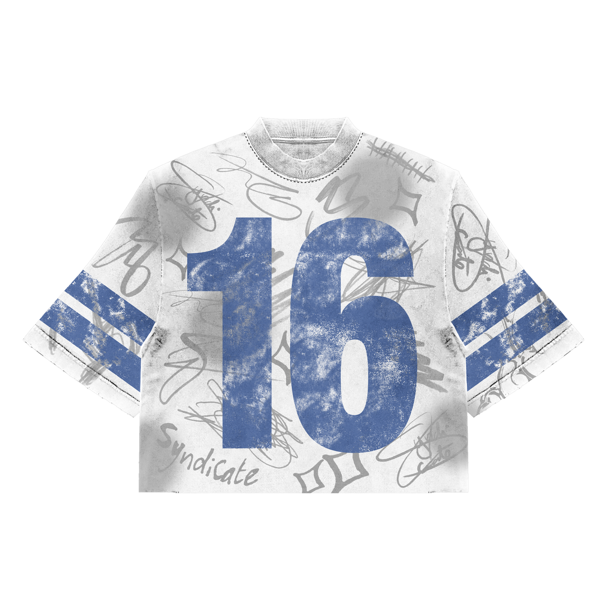 SYDICATE - 16 Crop Tee" Lucky