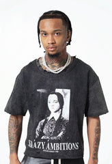 KRAZY AMBITIONS - Máison Black Tee