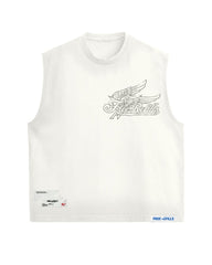 FREE REFILLS- SERVICE CUT OFF - OFF WHITE