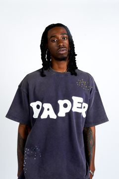 PM - PAPER TEE - BLACK