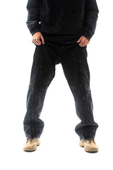 UNKNOWN - Garment-dyed heavyweight cotton fleece sweatpants