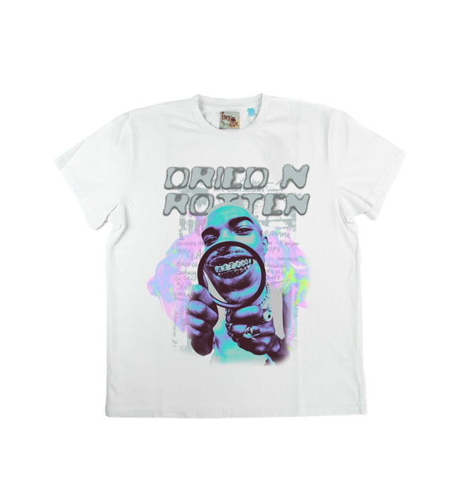 DRY ROT -  DRY ROT GRILLZ TEE WHITE