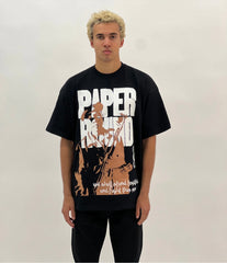 PAPPER ROUTE - WAR TEE - Black