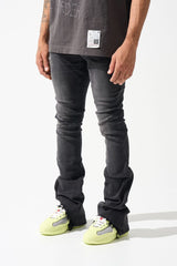 SERENEDE - NICKEL" Stacked Jeans
