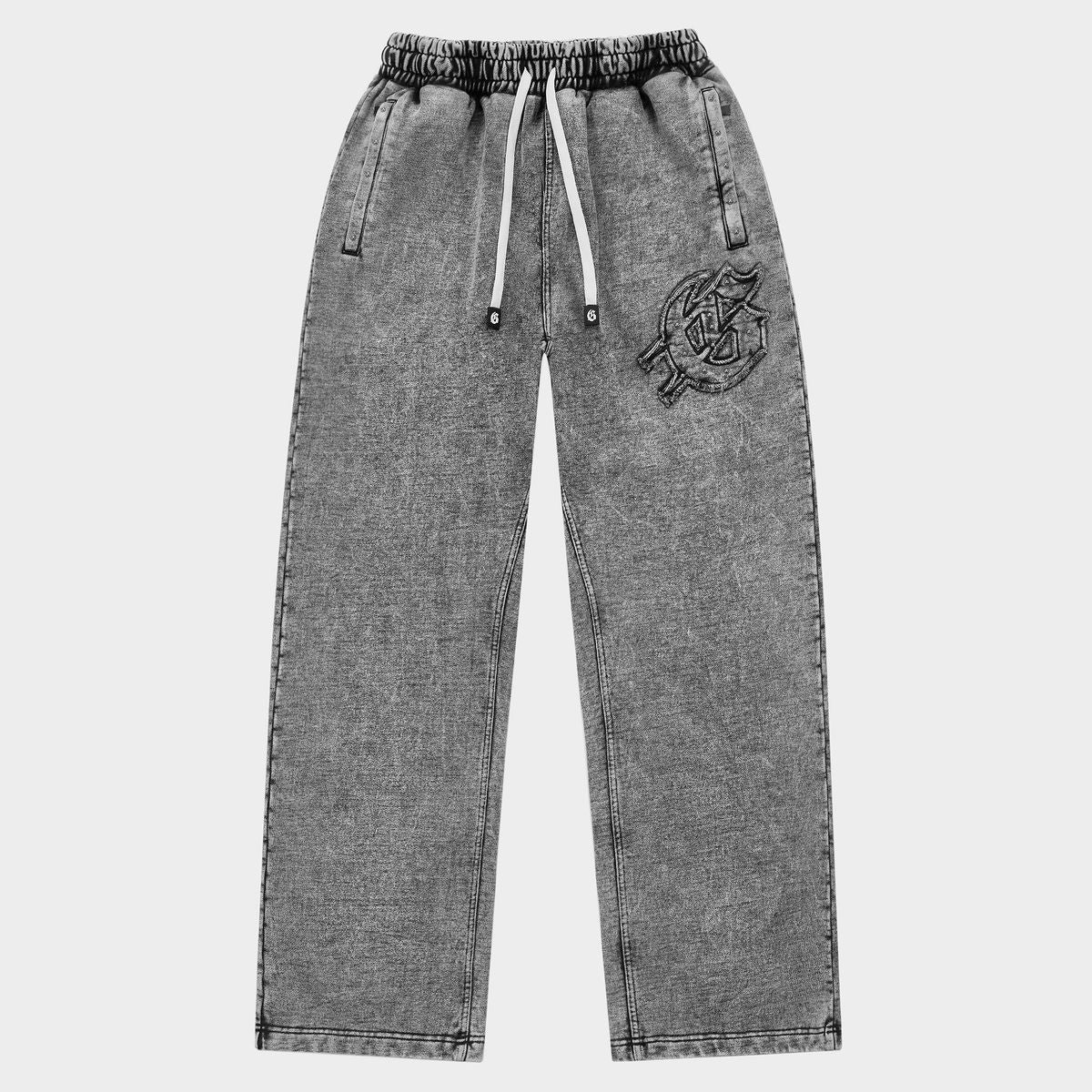 GOD SPEED - Symmetric Studded  Jogger Acid Wash