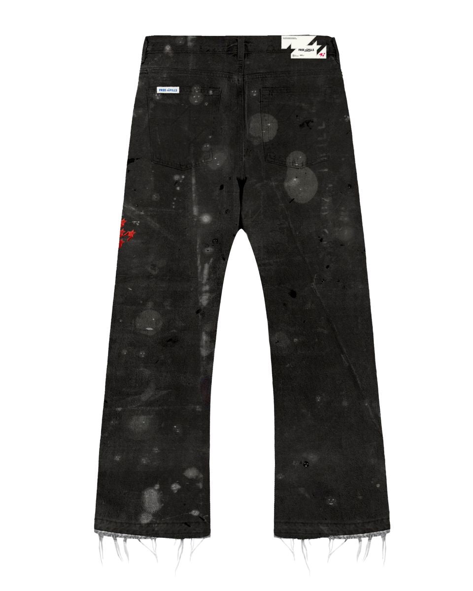 Free Refills - SERVICE GRUNGE CARPENTER PANTS - BLACK