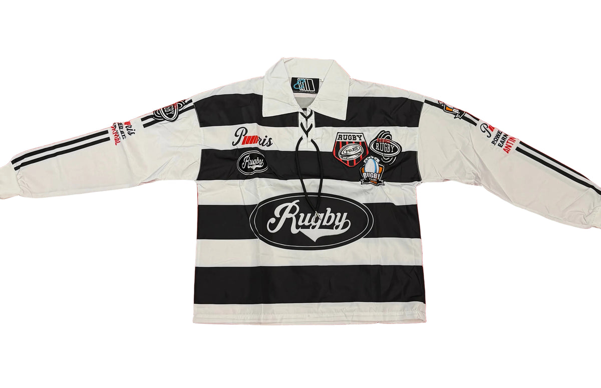 EARNED X P\\\\\RIS - RUGBY SHIRT - BLACK