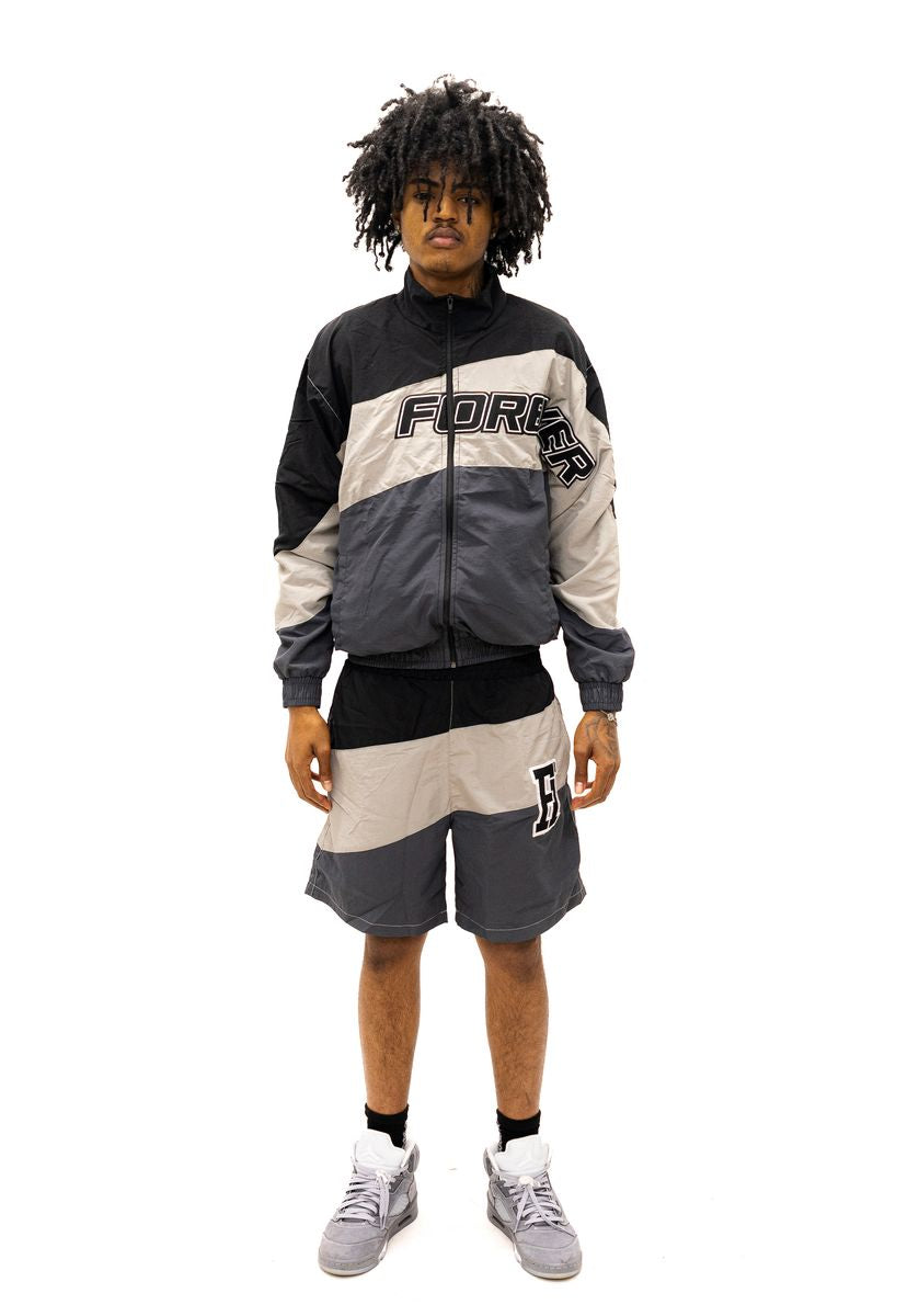 Forever Hungry - Windbreaker Short BLACK/CREAM