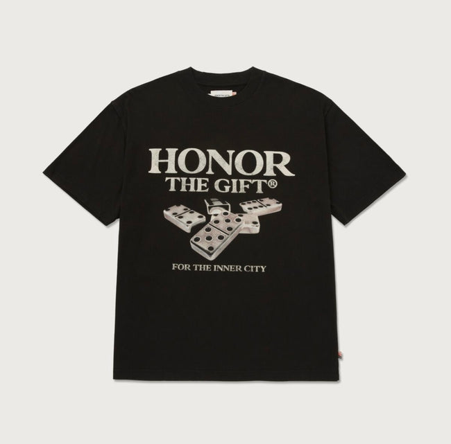 HONOR THE GIFT - DOMINOS TEE - BLACK