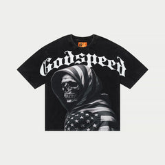 GODSPEED - AMERICAN SKULL TEE