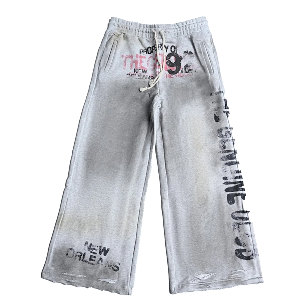 GENUINE CLUB - GENUINE 92 STUDDED SWEATPANTS - GREY