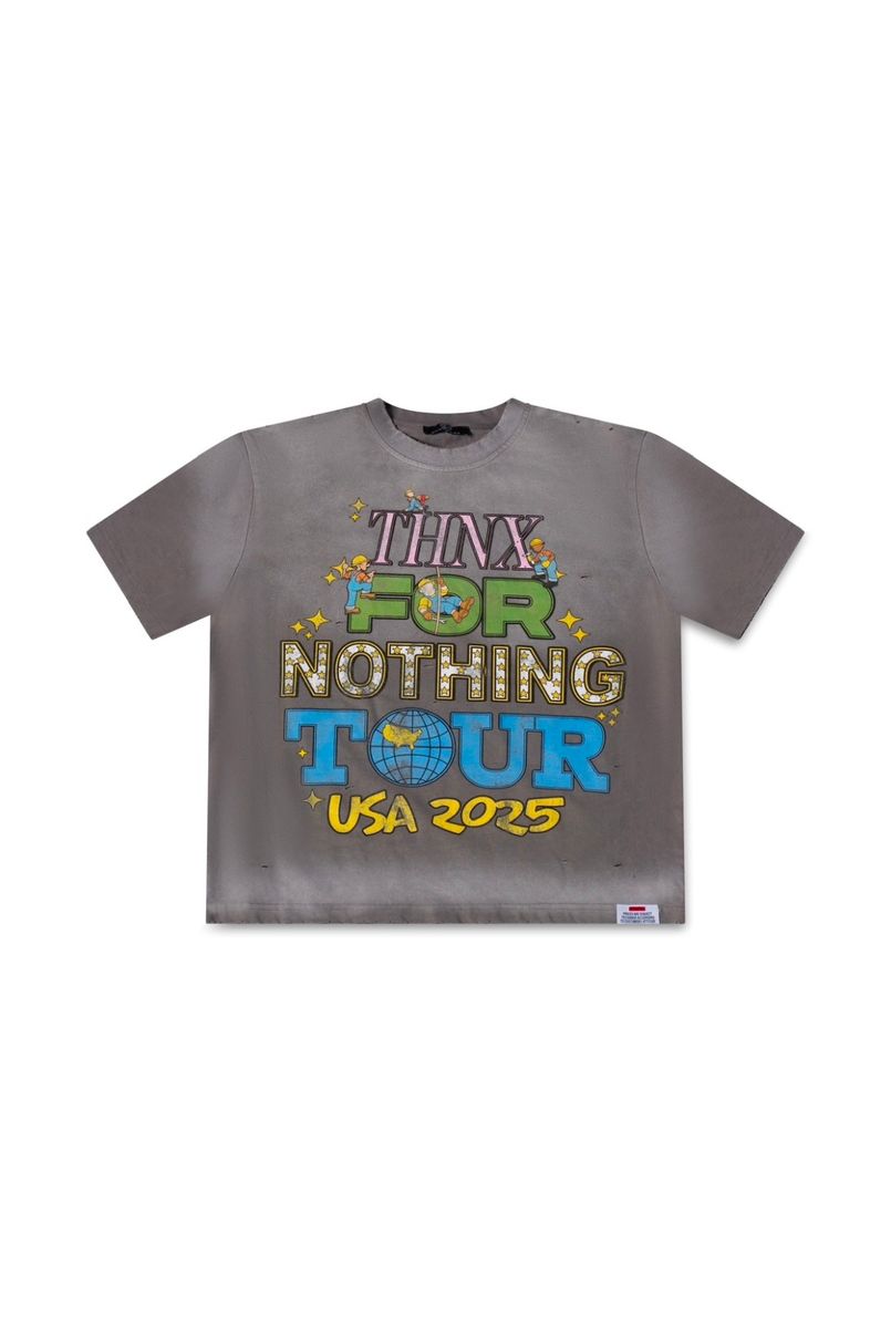 THNX - THNX FOR NOTHING TOUR TEE - GRAY