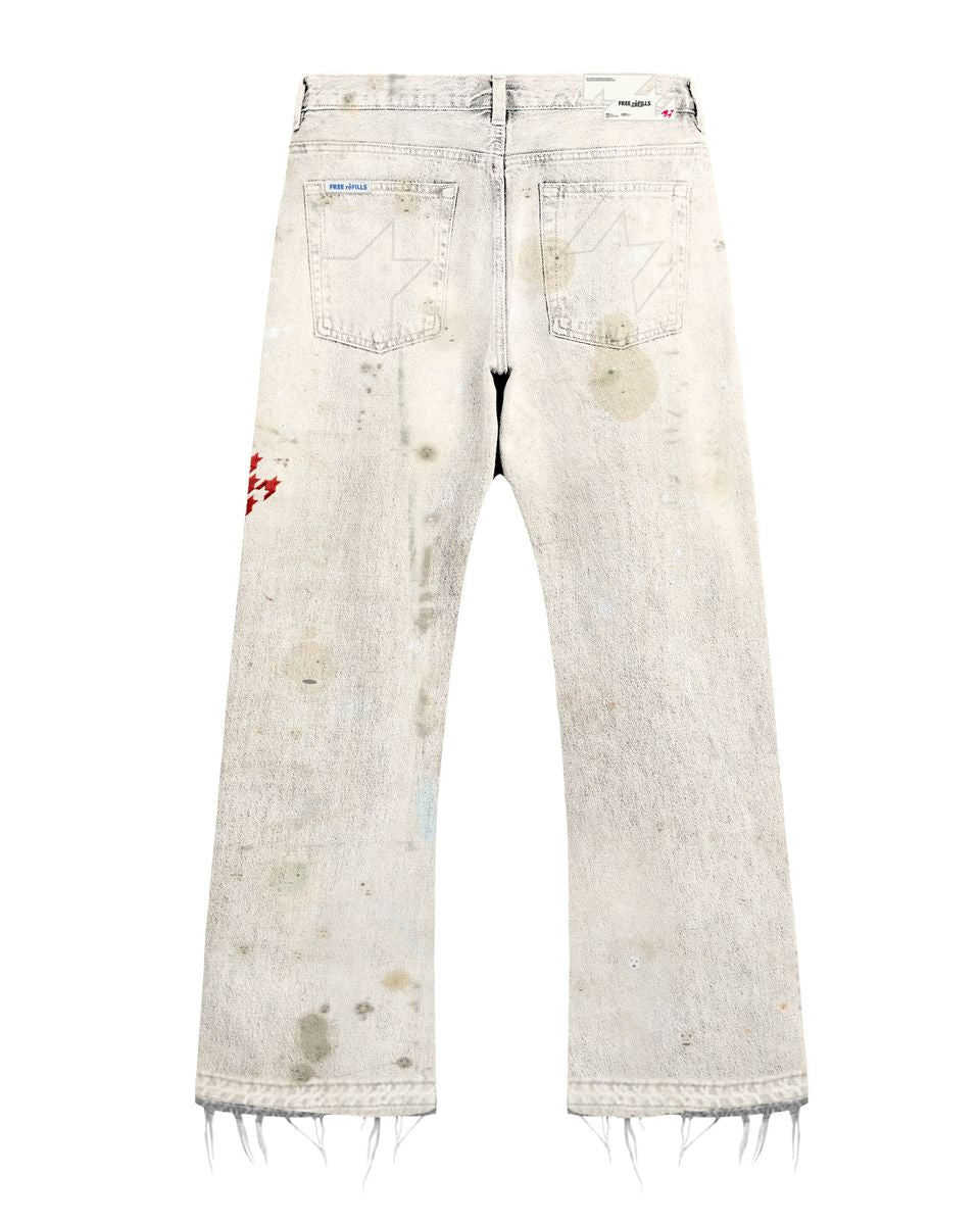 Free Refills - SERVICE GRUNGE CARPENTER PANTS - OFF WHITE