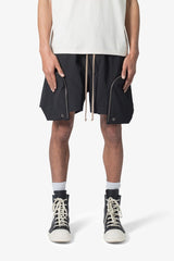 MNML - Front Pocket Geo Shorts - Black