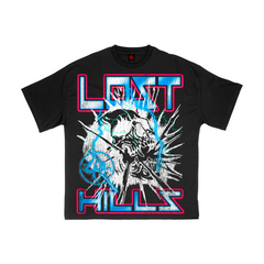 LOST HILLS 44 LOST  TEE - BLACK