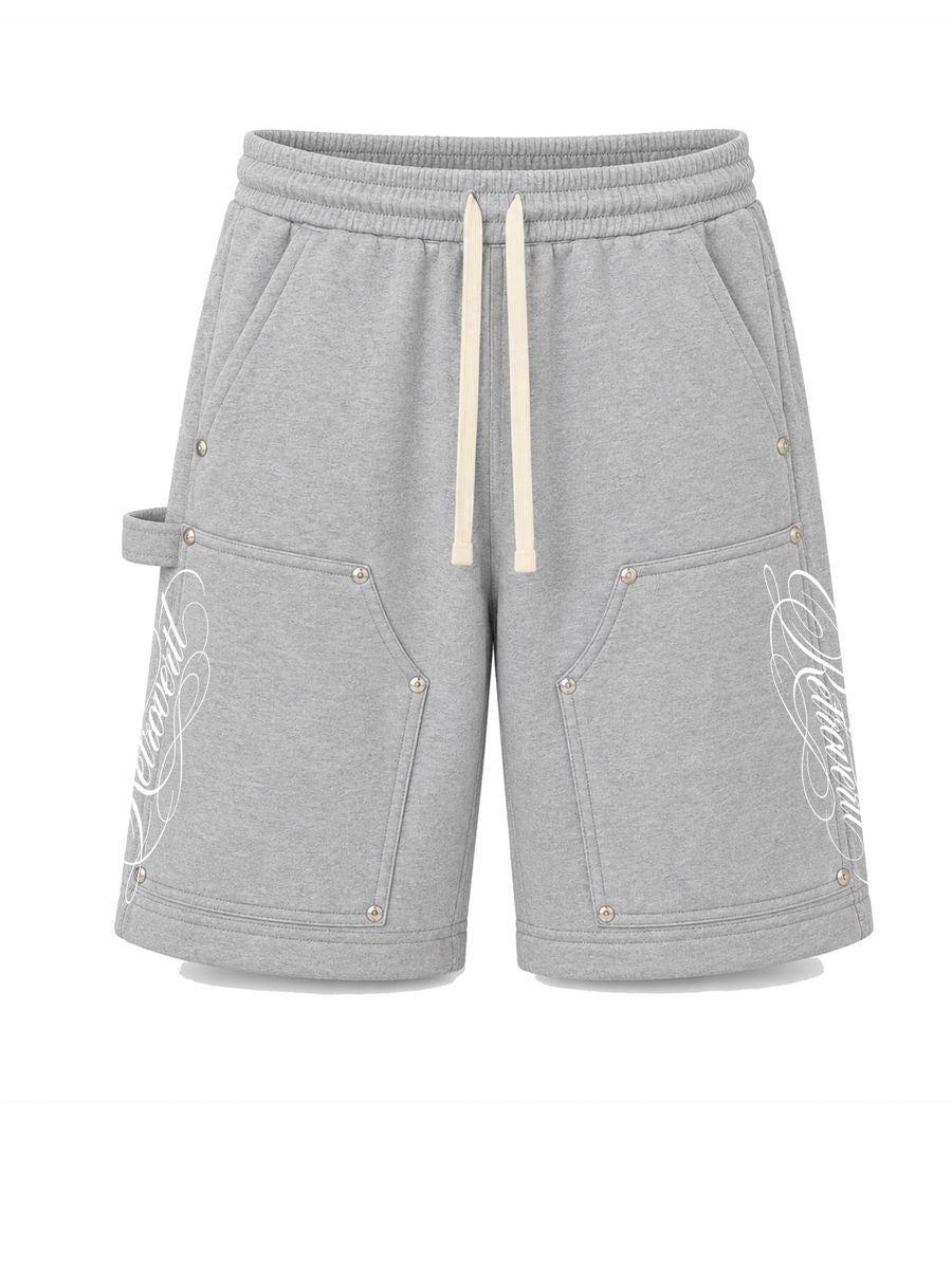RETROVERT - Script Grey Sweatshorts
