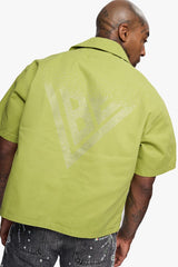 VALABASAS - SHINE" BUTTON DOWN - GREEN