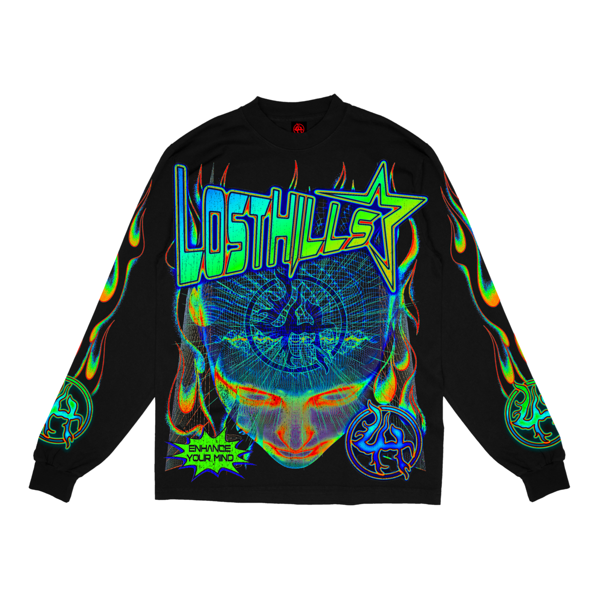 LOST HILLS ENHANCE L/S TEE - BLACK