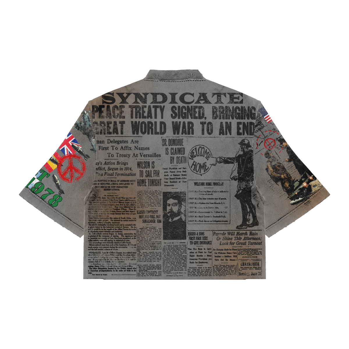 SYDICATE - Peace Treaty" Grey Wash