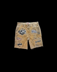 RICHEEZA - Breaking You" Reconstructed Carpenter Denim Shorts