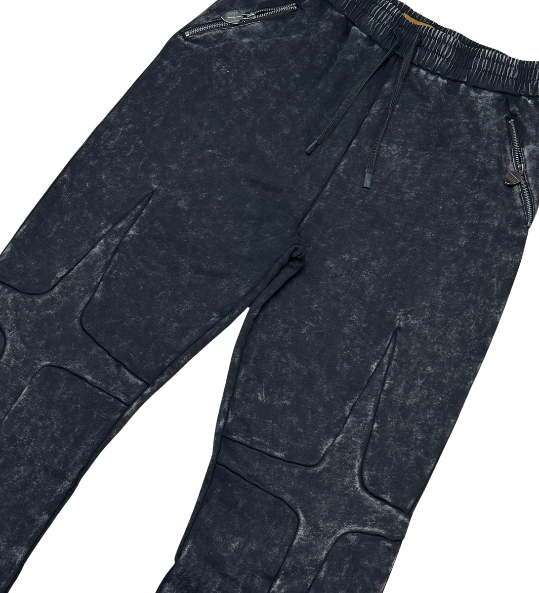 UNKNOWN - Garment-dyed heavyweight cotton fleece sweatpants
