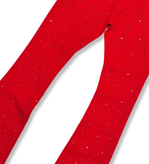 V DENIM - Embellished FLARED Denim RED