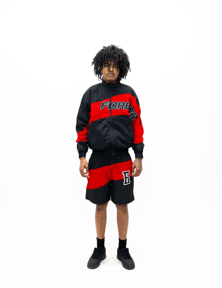 Forever Hungry - Windbreaker Short BLACK/RED