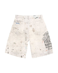 Free Refills - SERVICE GRUNGE CARPENTER SHORTS - CREAM