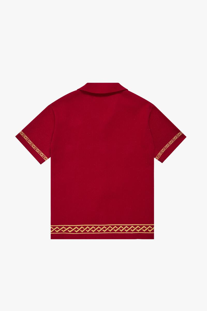 VALABASAS - OASIS" RED BUTTON-DOWN