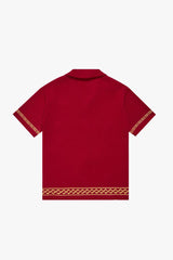 VALABASAS - OASIS" RED BUTTON-DOWN