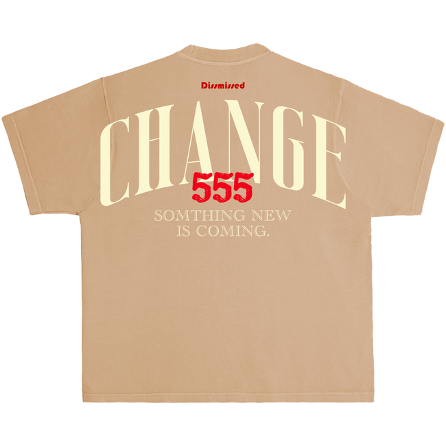 DISSMISSED - Change 555 T-Shirt - Brown