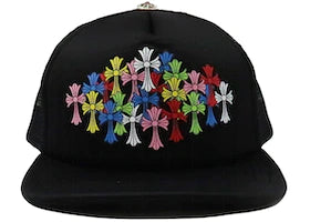 Chrome Hearts Multi Color Crosses Trucker Hat Black (CJ)