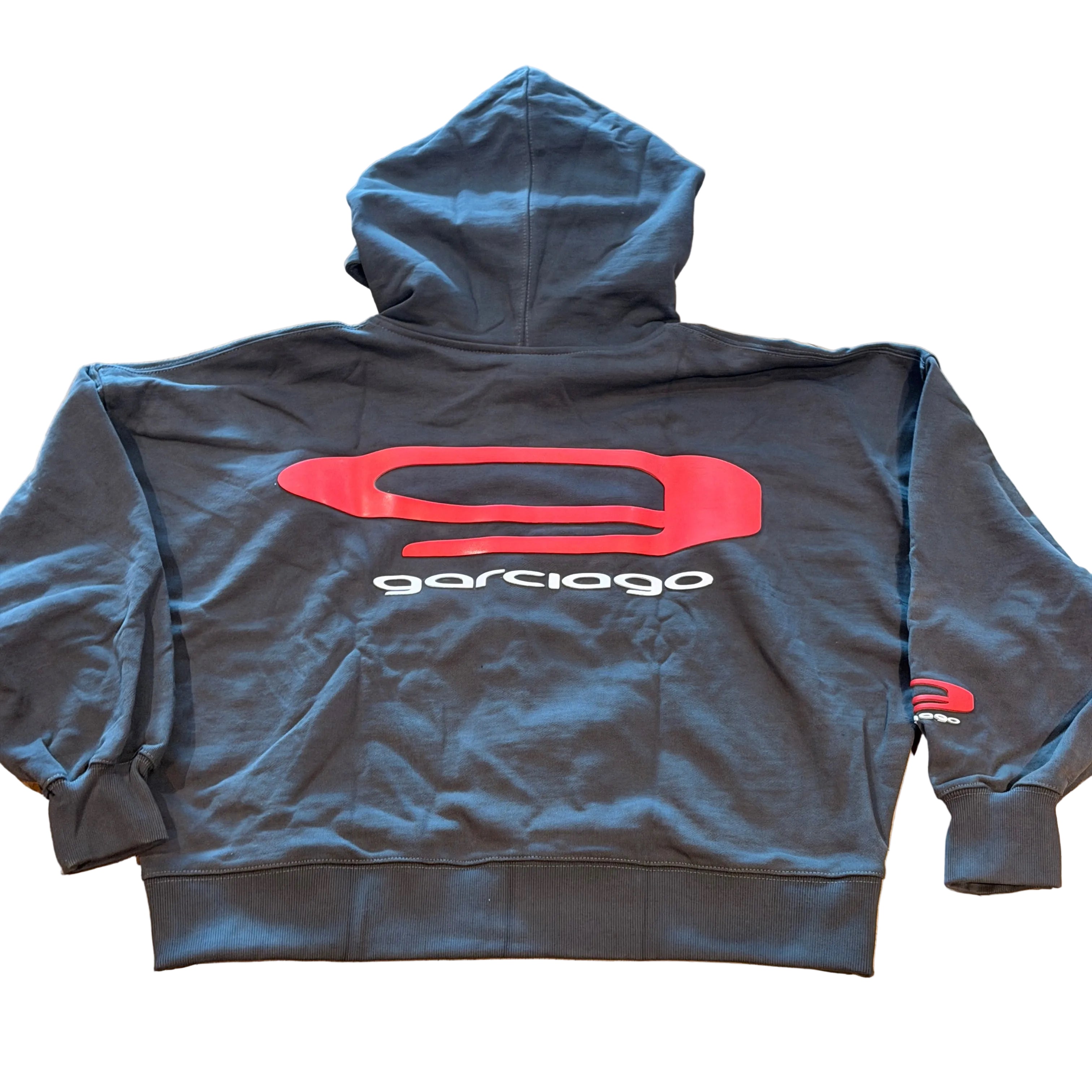 GARCIAGA HOODIE - DARK GREY/RED