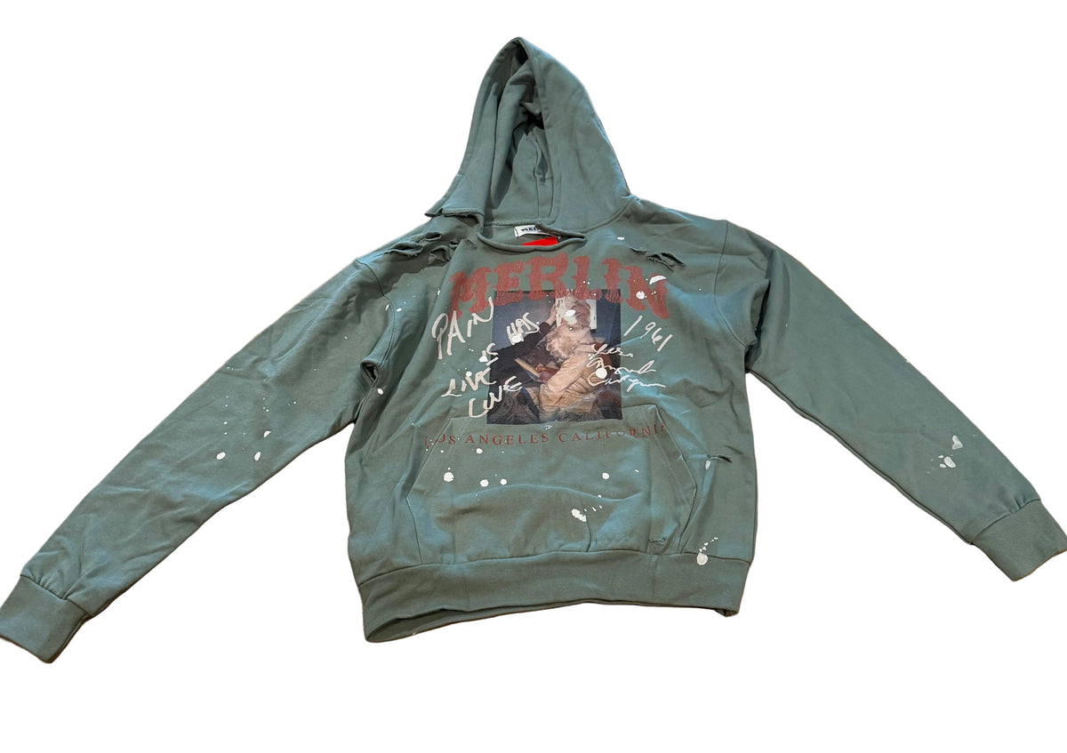 MERLINS FATHER - GREEN PAIN  Hoodie