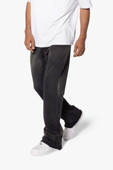 MNML - Faded Bootcut Sweatpants - Washed Black