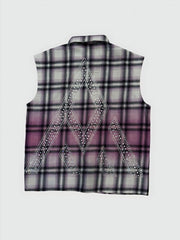 PM - RHINESTONE FLANNEL - PURPLE