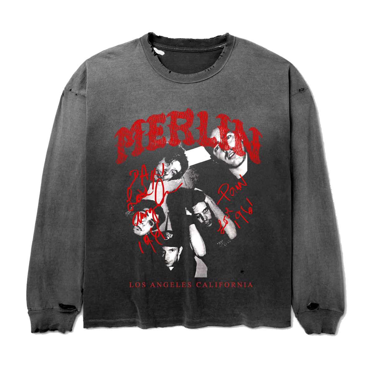 MERLINS FATHER - Group Pain Longsleeve Tee