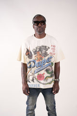 PM - FOR THE DOGS Rhinestone tee White