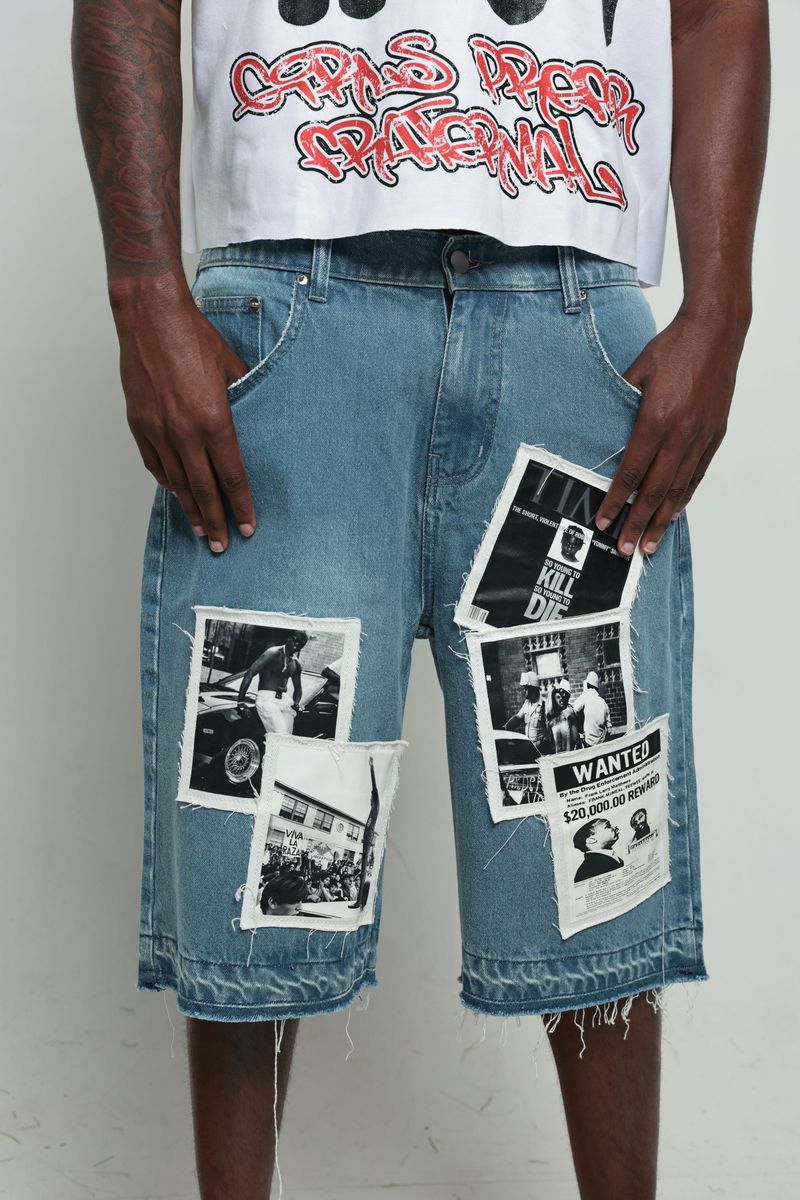FRATERNAL - BLUE WATTBA JORTS