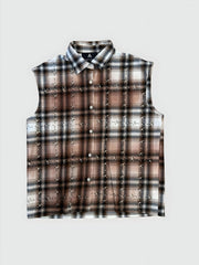 PM - RHINESTONE FLANNEL - TAN