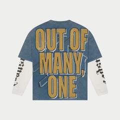 GODSPEED - Chosen One Layered T-Shirt (Blue wash)