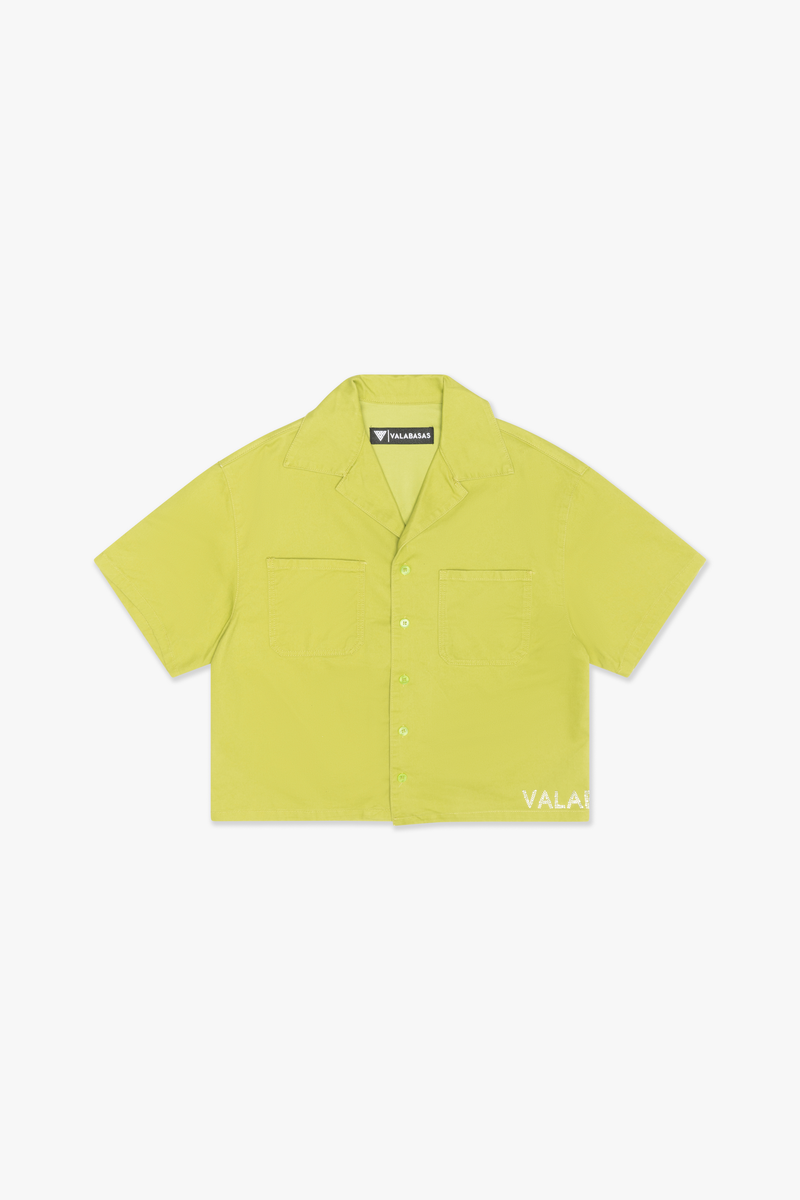 VALABASAS - SHINE" BUTTON DOWN - GREEN